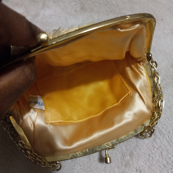 SEQUEN GOLD AND BROWN BAG👛 - Picture 3 of 3